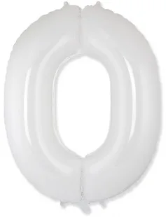 И 40"/102см Цифра "0", Белый/ 1 шт (Испания)