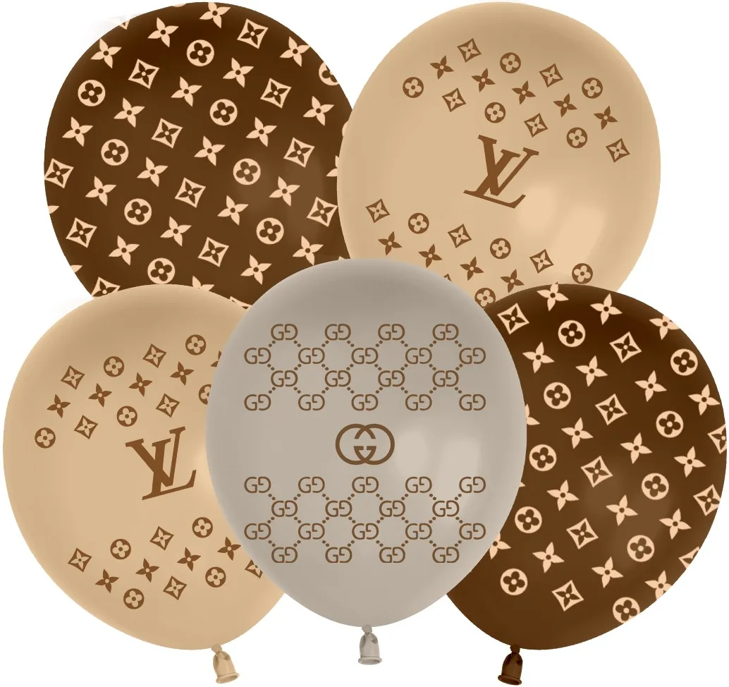 512 12"/30 см.Вспоминая LV, Ассорти, пастель, 5 ст, 25 шт. (Китай)