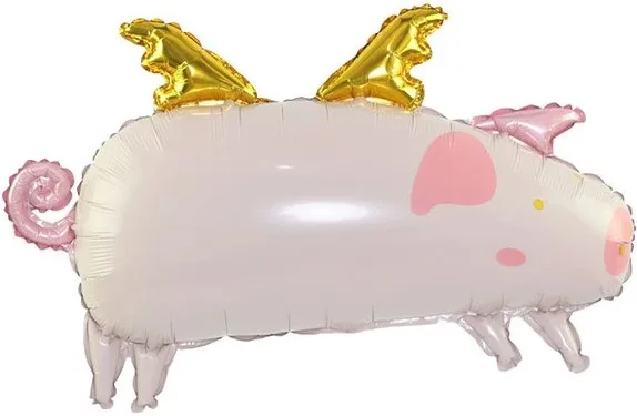 F 27"/69см Поросенок с крылышками, 1 шт.(Китай)