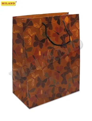 Пакет подарочный Бабочки (L-Kraft) 26 х 33 х 14