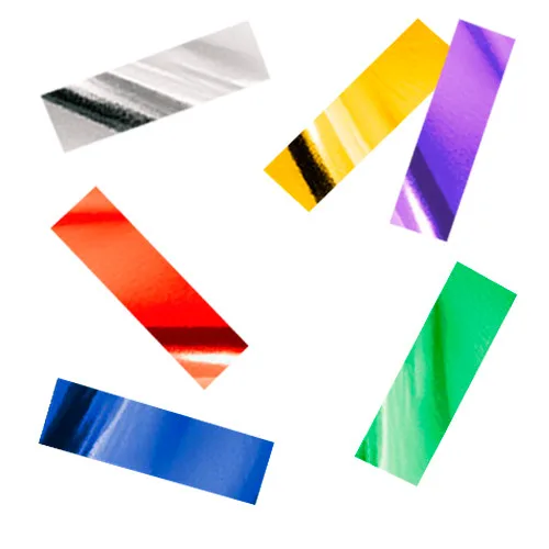 Конфетти "Прямоугольные ассорти " фольгированные 5*1 см. / 500 г./ (Китай)