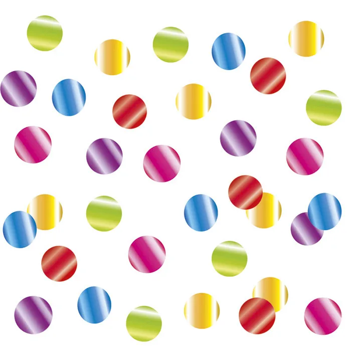 Конфетти "Круги ассорти" фольгированные 1 см. / 500 г./ (Китай)