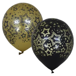 М 12"/30см Голливуд, BLACK&GOLD, 5 ст./25 шт.(Мексика)