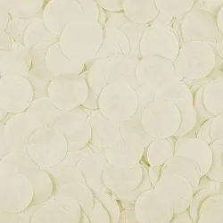 Конфетти тишью, Круги, Слоновая кость, бумага, 2,5 см., 50гр.