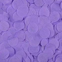 Конфетти тишью, Круги, Сиреневый, бумага, 2,5 см., 50гр.