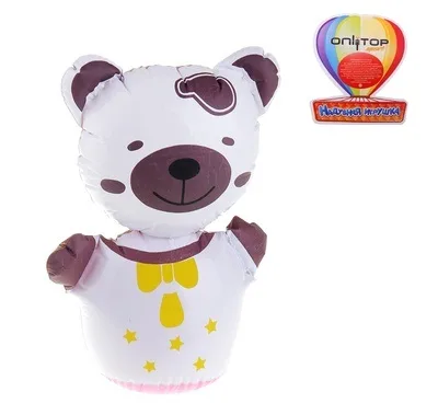 Игрушка надувная Неваляшка Мишка35 см. звук