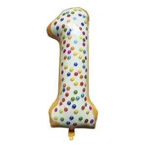 К 40"/102см Цифра "1" Пончик /1 шт./(Китай)