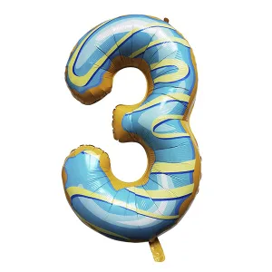 К 40"/102см Цифра "3" Пончик /1 шт./(Китай)