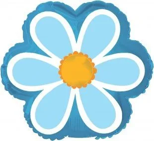 С 10"/25см Ромашка, Голубой, 1 шт.  (США)