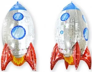 F 32"/ 68 см 3D Ракета, 1 шт.  (Китай)