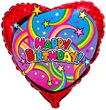 И 18 Сердце Звезды С Днем Рождения / 1 шт / (Испания)