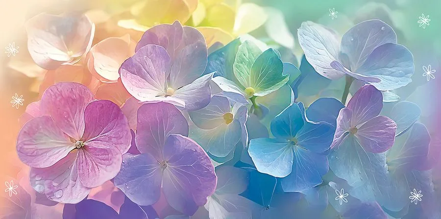 Конверт для денег без надписи (цветочки)  (5 шт.)