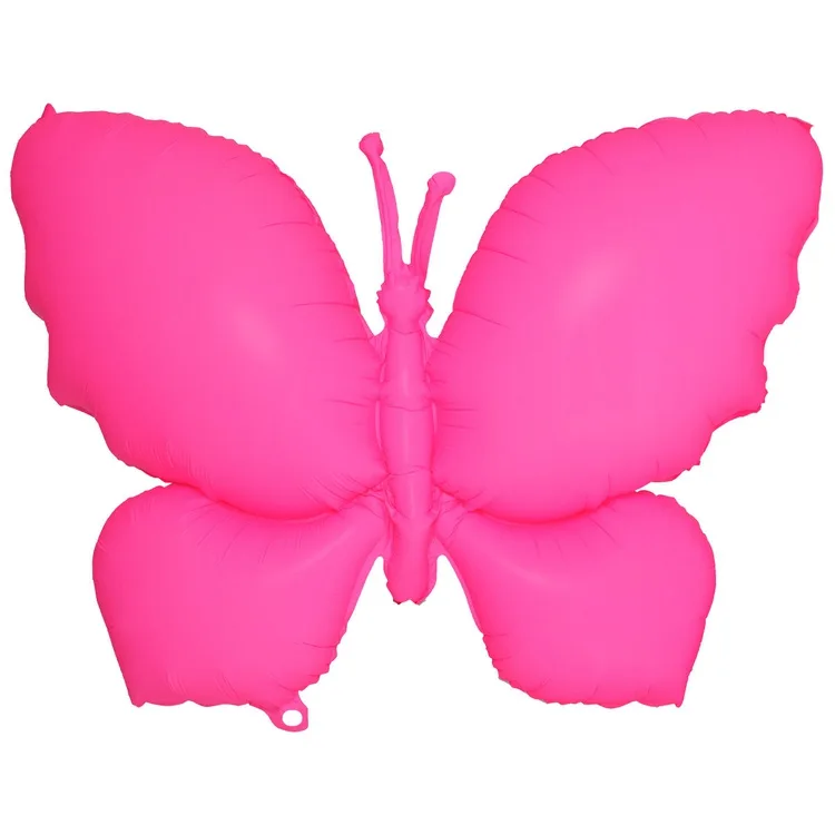 К 38"/95 см Бабочка неон розовая (Китай)