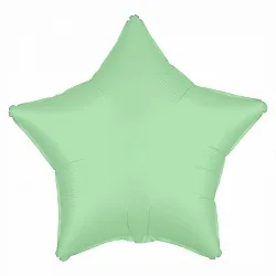 Р 18"/46см Звезда,Мятный, Сатин 1 шт.(Россия)
