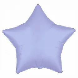 Р 18"/46см Звезда,Лавандовый, Сатин 1 шт.(Россия)