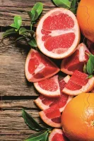 Мини-открытка "Грейпфрукты" (20 шт.)