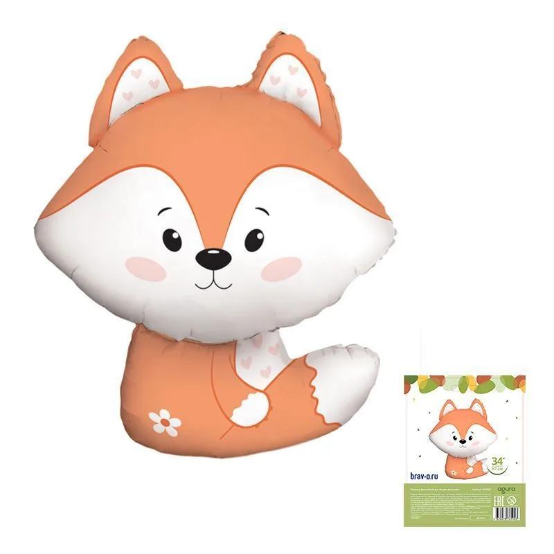 Р 34"/86см Лисичка, Волшебный лес, 1 шт. в упак.  (Россия)