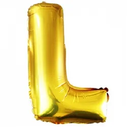 F 40''/102 см Буква, L, Золото, 1 шт. (Китай)