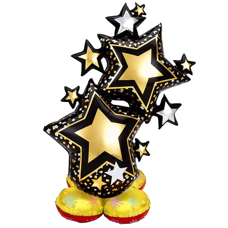 К 39"/99 см Звезды Black Gold/1 шт./(Китай)