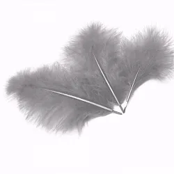 Перья Серые,13-15 см, 30 шт.