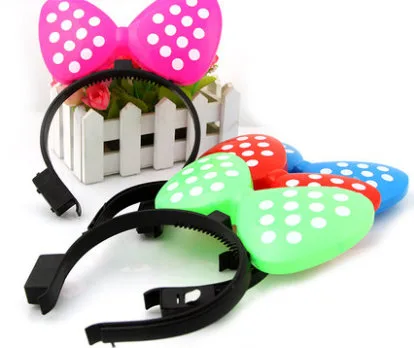 Ободок с подсветкой "Бантик"