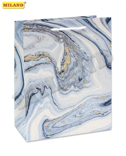 Пакет подарочный Голубой опал (М) 18 х 23 х 10