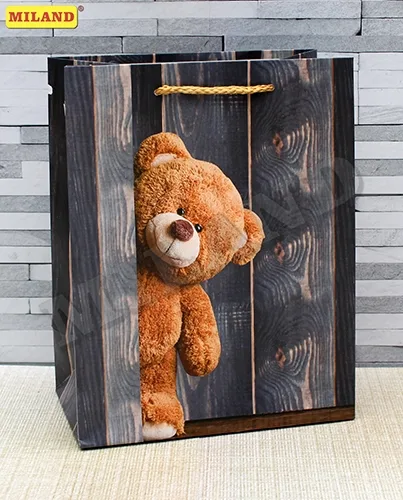 Пакет подарочный Медвежонок (М) 18 х 23 х 10