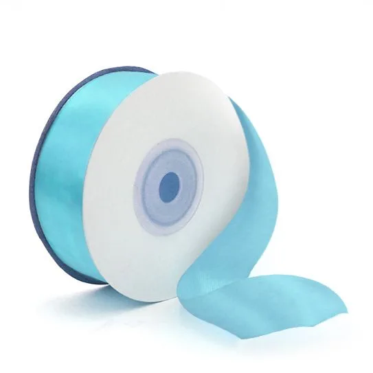 Лента Атлас Бирюзовый 1 / 50 мм * 22,85 м (Китай)