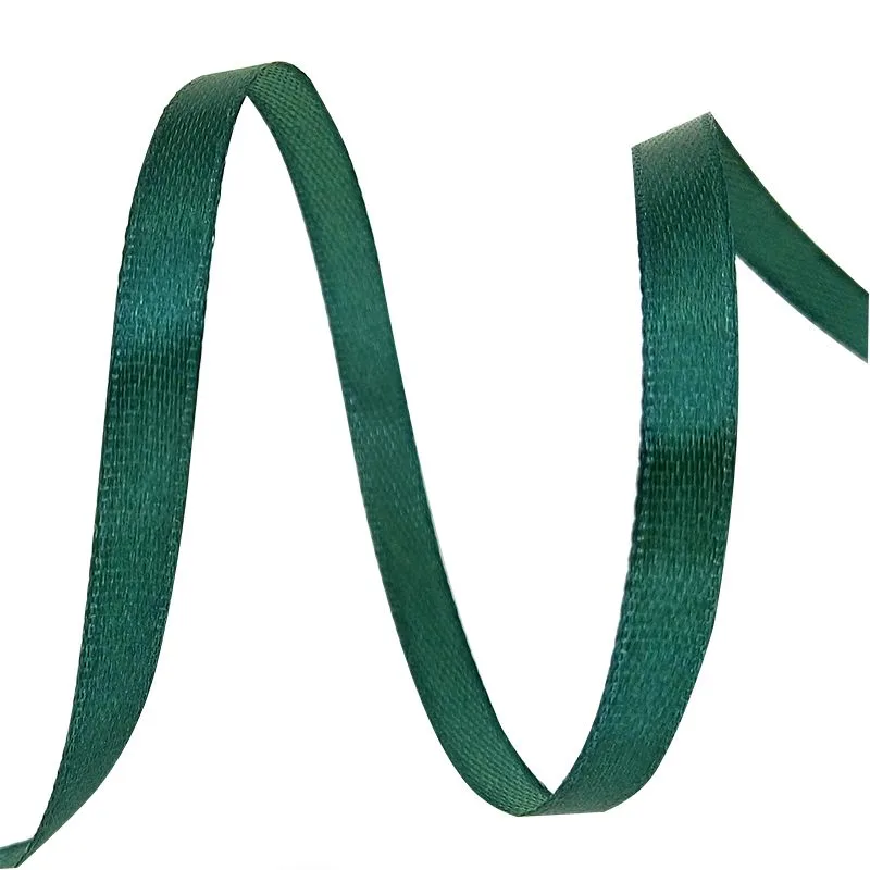 Лента Атлас Темно-зеленый/ 25 мм * 22,85 м (Китай)