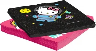 Салфетки, Hello Kitty, С Днем Рождения!, 33*33 см, 20 шт.