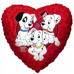 И 7 Мини  Сердце 101 Далматинец, красный /1 шт.