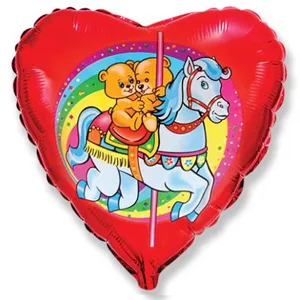 И 18 Сердце Карусель, красный/ 1 шт / (Испания)