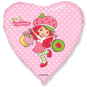 И 18 Сердце Клубничка с покупками, розовый / 1 шт / (Испания)