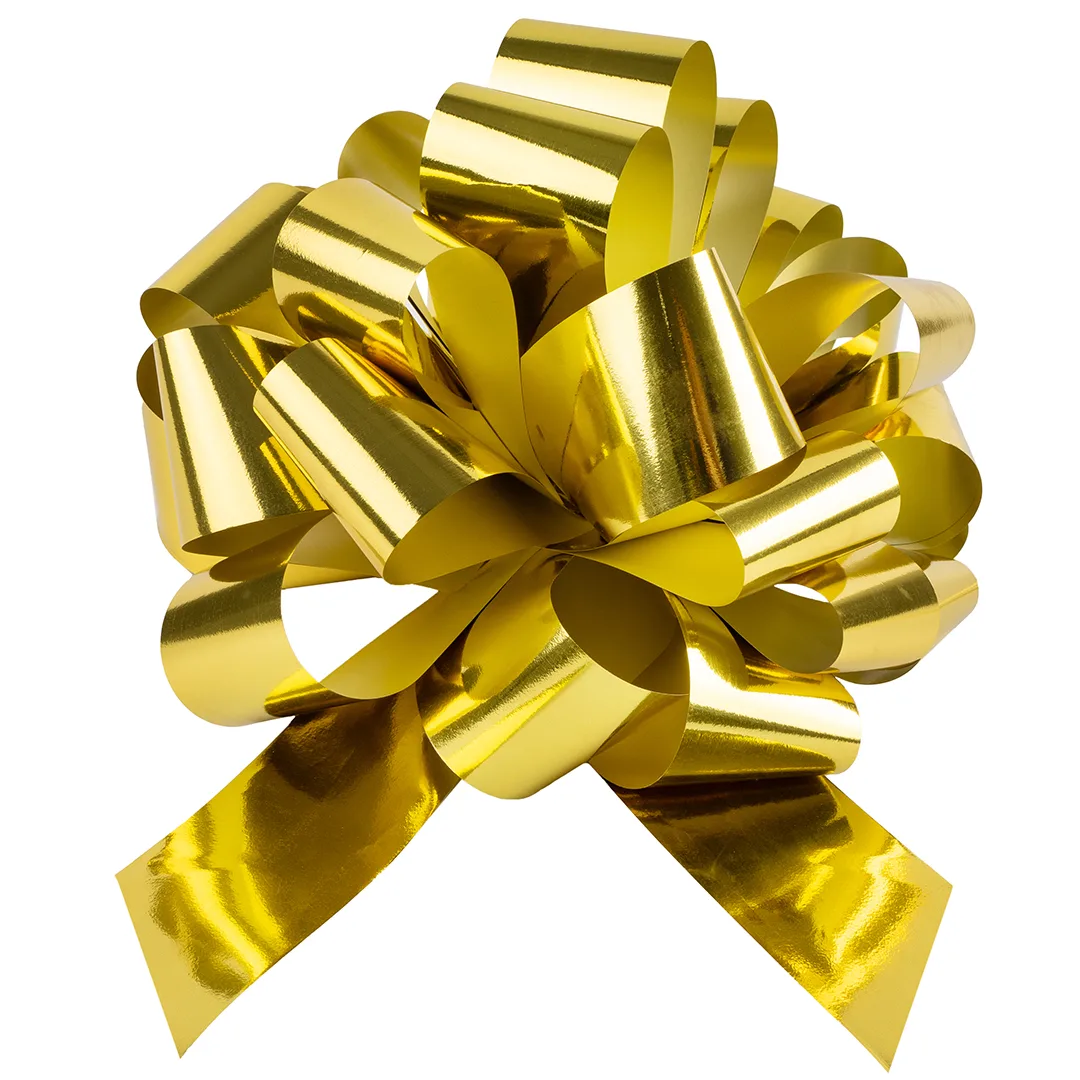 Бант Шар, Золото, Металлик, 36 см, 1 шт. в упак
