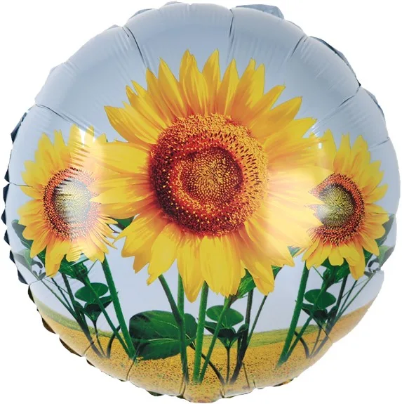 F 18"/48см Круг, Подсолнухи, 1 шт. (Китай)