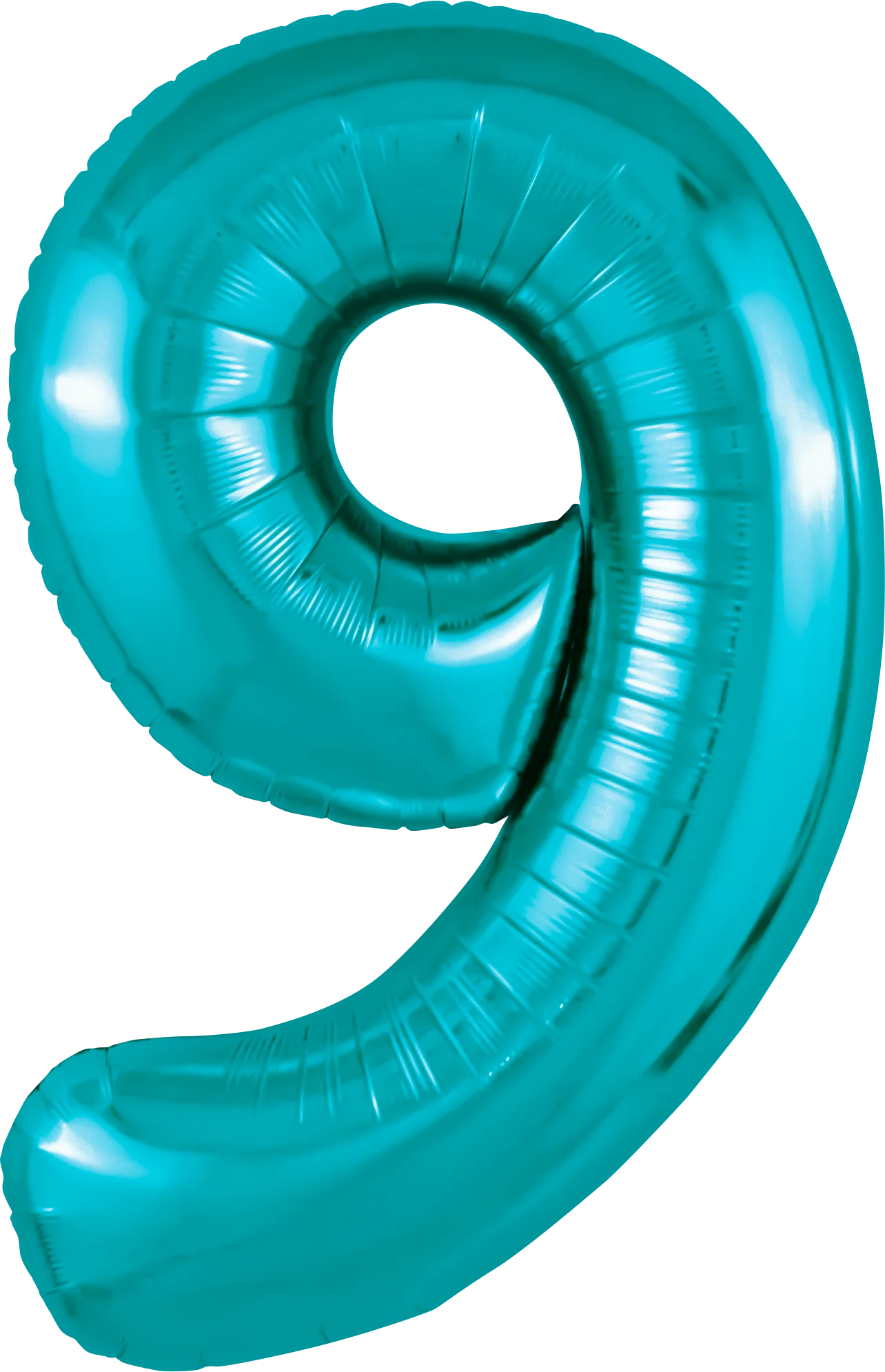 Р 40"/102см Цифра "9" Slim, Океан / 1 шт / (Россия)