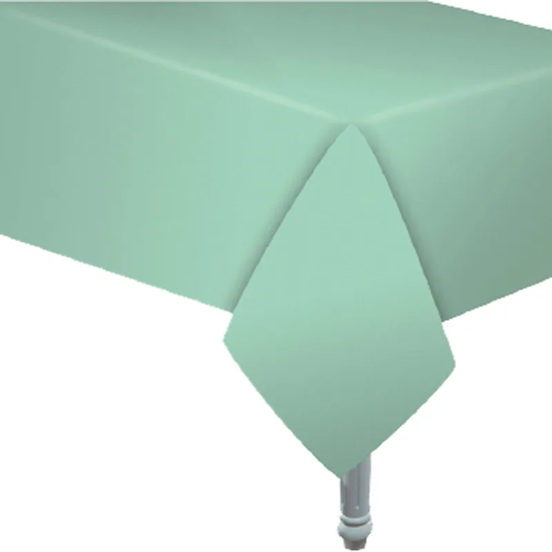 Скатерть "Делюкс" Макаронс Мятная 2,74*1,37 см/1 шт./