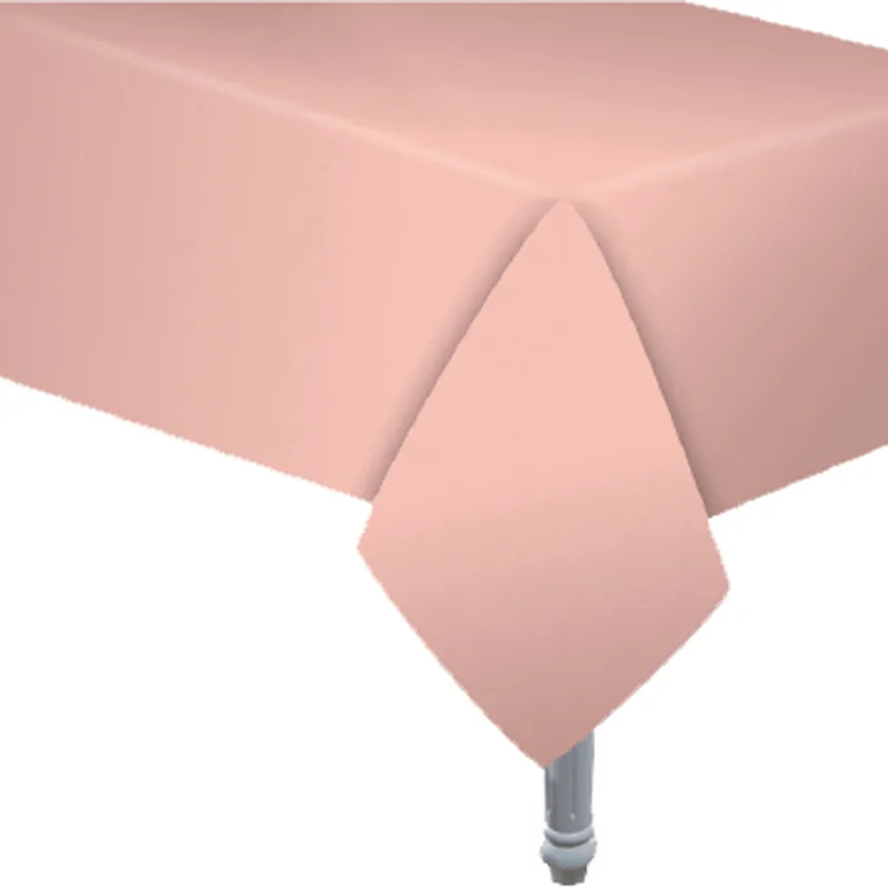 Скатерть "Делюкс" Макаронс Персиковая 2,74*1,37 см/1 шт./