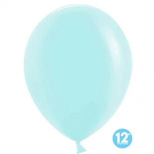 К 12"/30см Макарунс, Мятное счастье, Пастель, 100 шт. (Китай)