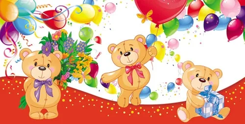 Конверт Без надписи мишки (10 шт.)