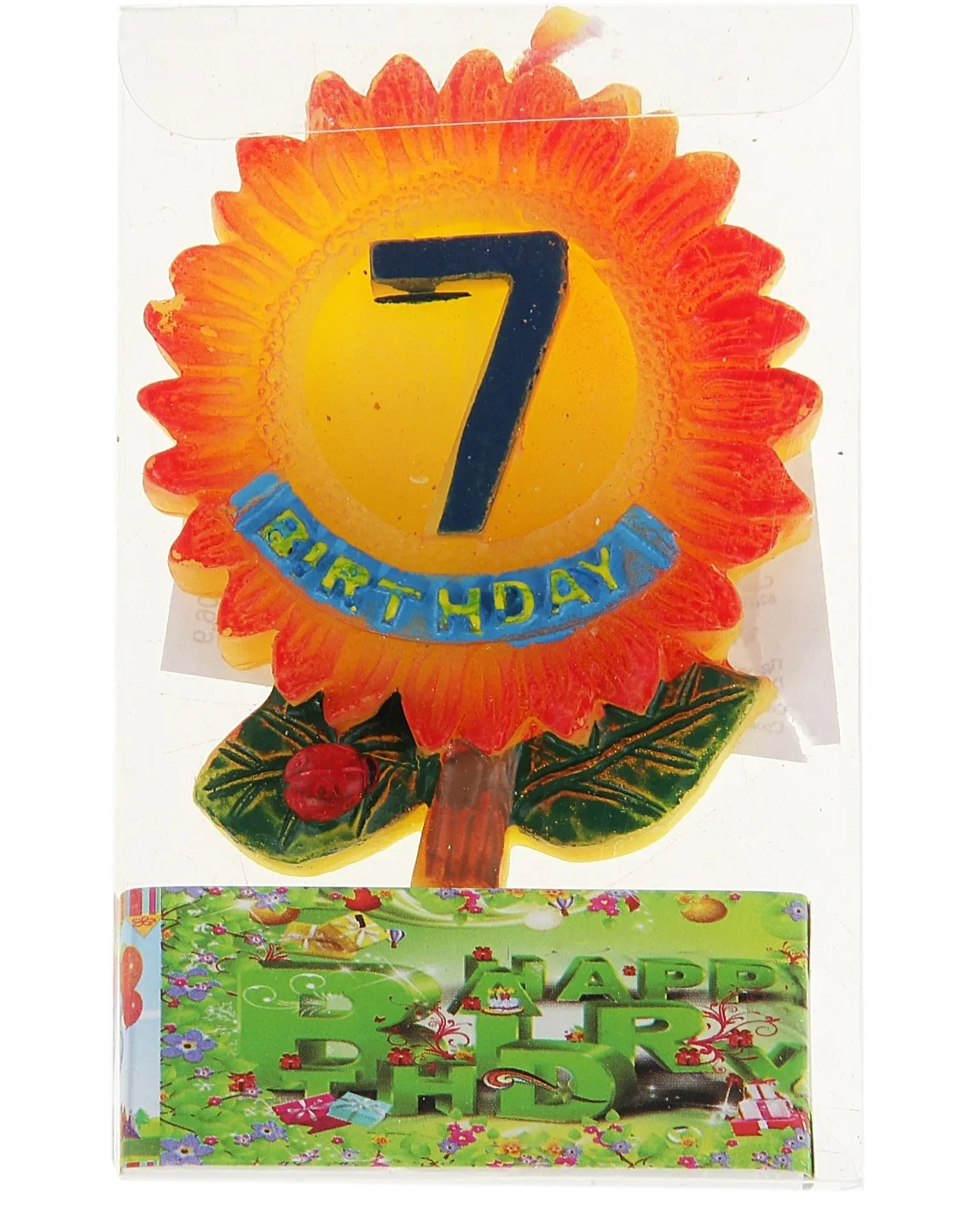 Свеча цифра "7" Подсолнух