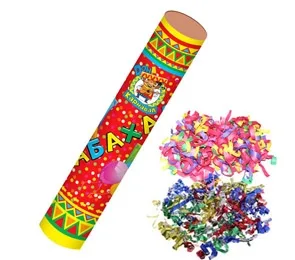 Хлопушка Бабахалка. Ассорти (бумажное и фольгированное) 12см