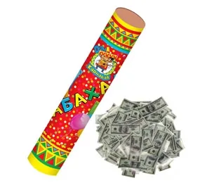 Хлопушка. Бабахалка. Доллары 60 см