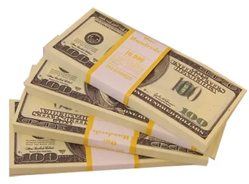 Шуточные деньги 100 долларов