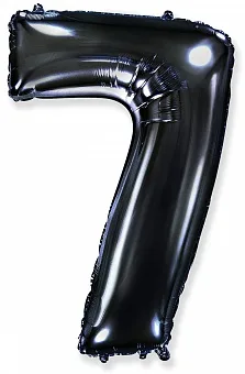 И 40"/102см Цифра, 7, Черный, в упак. 1 шт.  (Испания)