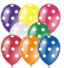 М 12"/30см Декоратор (шелк) 5 ст.Горошек Ассорти/ уп. 25 шт.