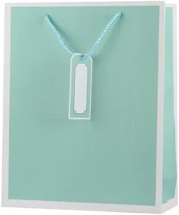 Пакет подарочный, Нежность, Бирюзовый, 32*26*10 см, 1 шт.