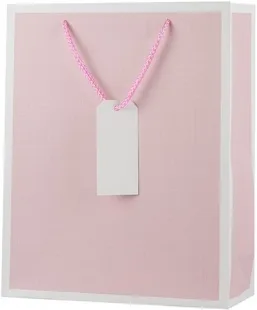 Пакет подарочный, Нежность, Светло-розовый, 32*26*10 см, 1 шт.