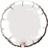 И 4"/10см Круг Серебро /  Rnd Silvtr / 1 шт / (Испания)