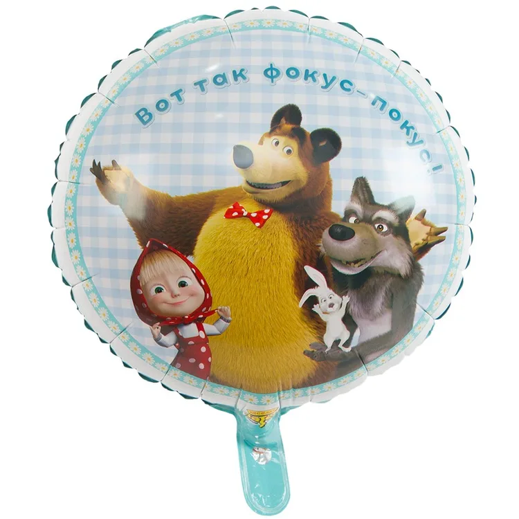 К 18"/46см  РУС Маша и Медведь Ромашки/1 шт./ Китай